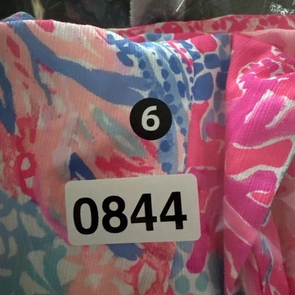 Lilly Pulitzer Mila Shift Aquadesiac size‎ 00 Pink Blue Beachy Southern Wedding - Picture 9 of 9